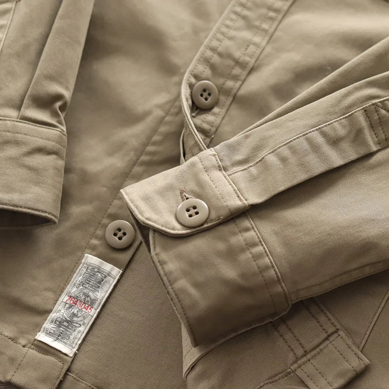 Graves™ - 2024 Chemise Cargo Vintage à Revers