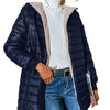 2024 Winnter New Quilted Jacket Women Loose Thickened Down Jacket Zippers Hooded Casual Jackets High Quality Clothing