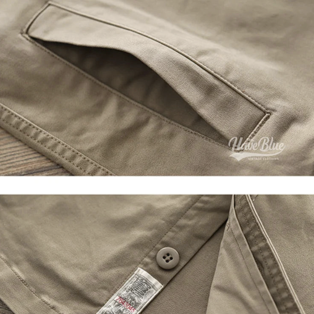 Graves™ - 2024 Chemise Cargo Vintage à Revers